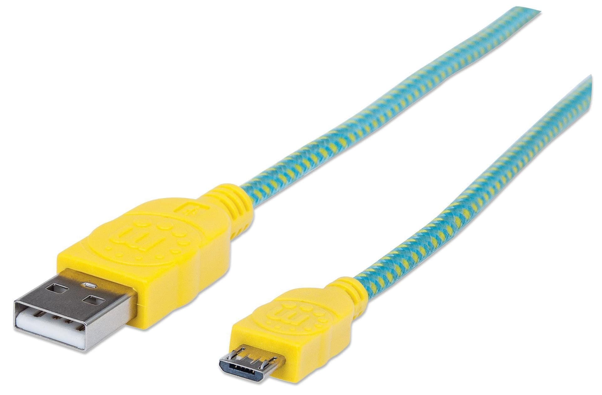 Cavo Micro USB Guaina Intrecciata USB/MicroUsb 1.8m Azzurro/Giallo in  Scontolo.net - Potenza, commercioVirtuoso.it