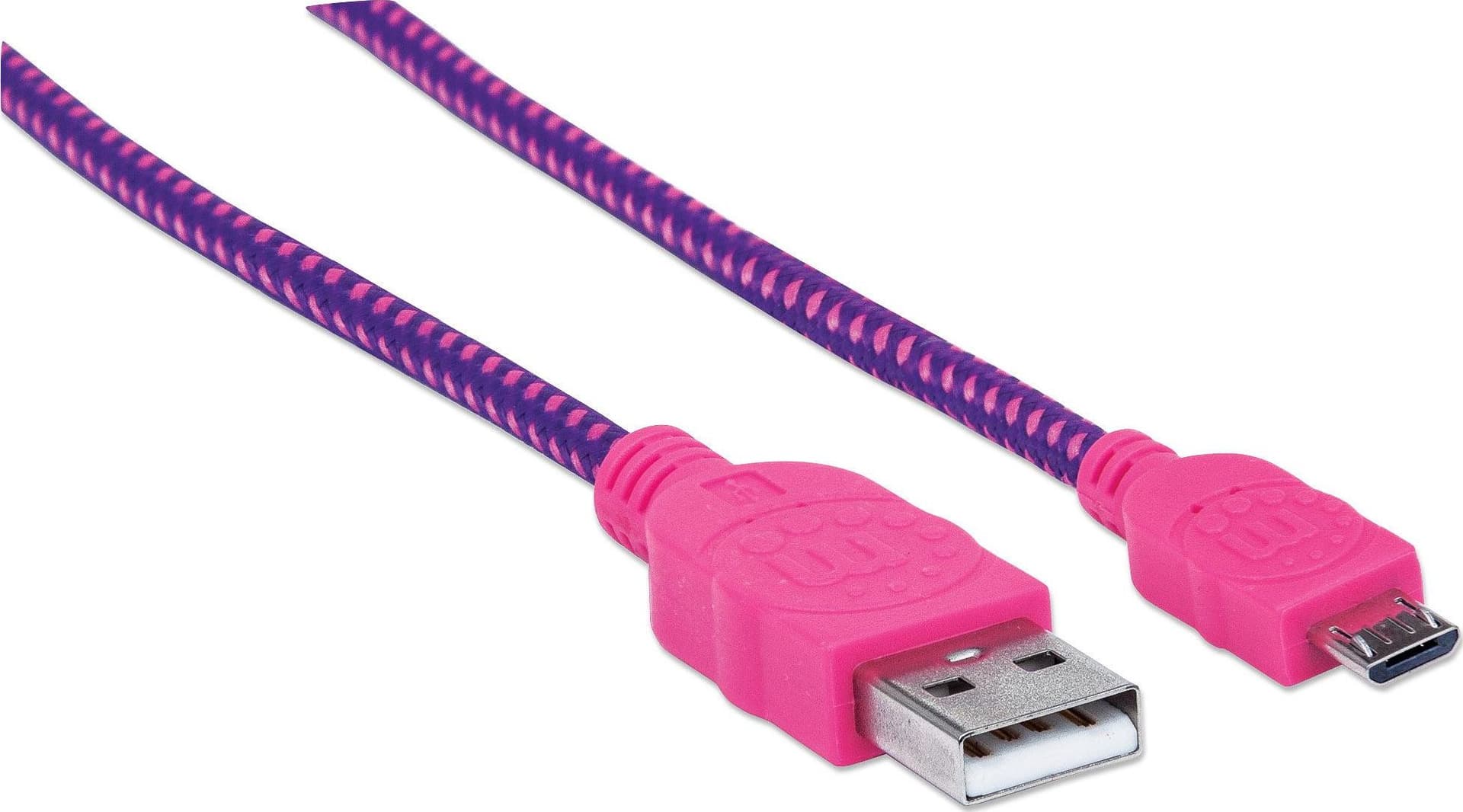 Cavo Micro USB Guaina Intrecciata USB/MicroUsb 1.8m Viola/Fucsia in Guaine per cavi Scontolo.net - Potenza, commercioVirtuoso.it