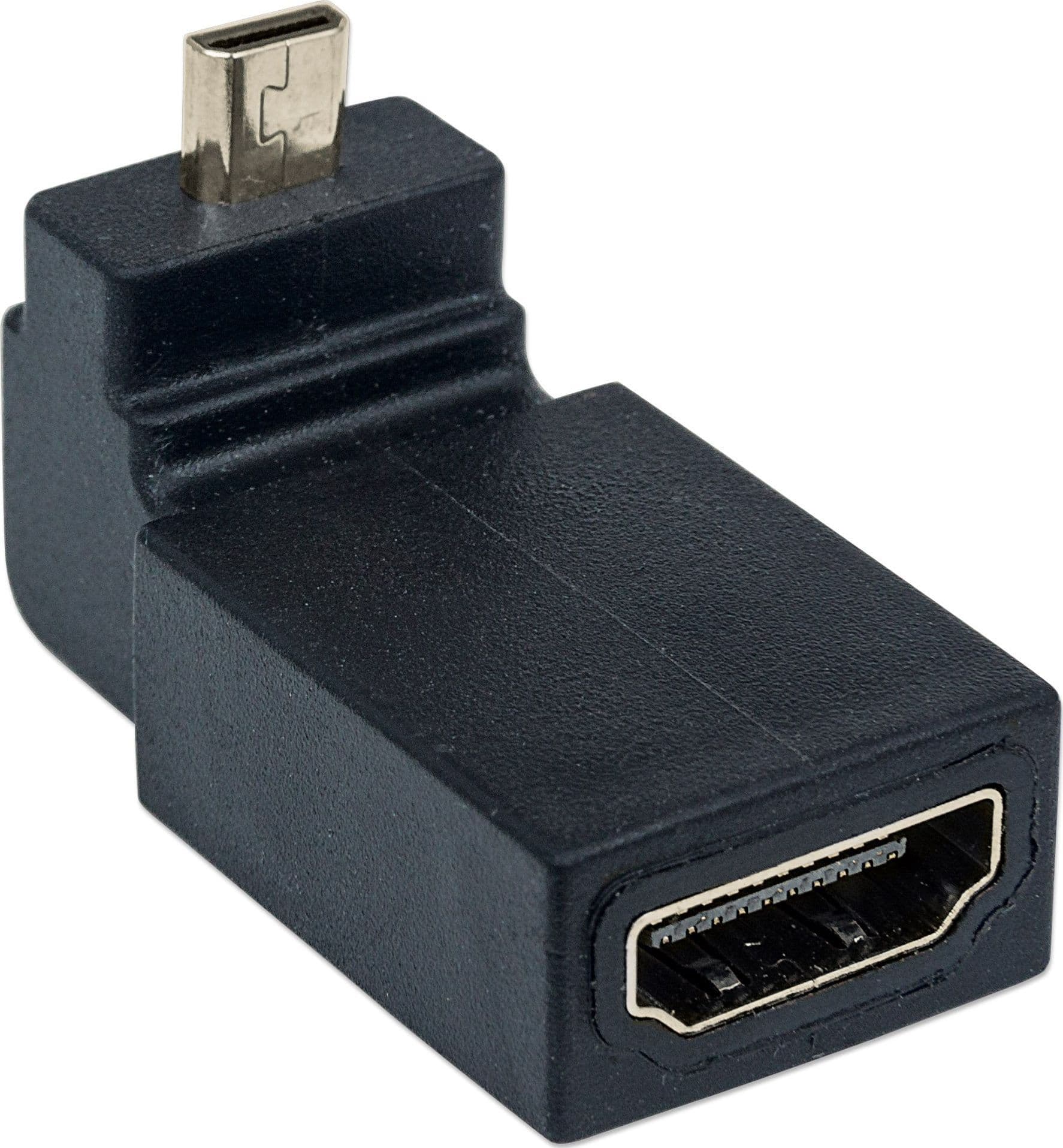 Adattatore HDMI A Femmina / Micro D Maschio Angolato Nero in Cavi HDMI Scontolo.net - Potenza, commercioVirtuoso.it