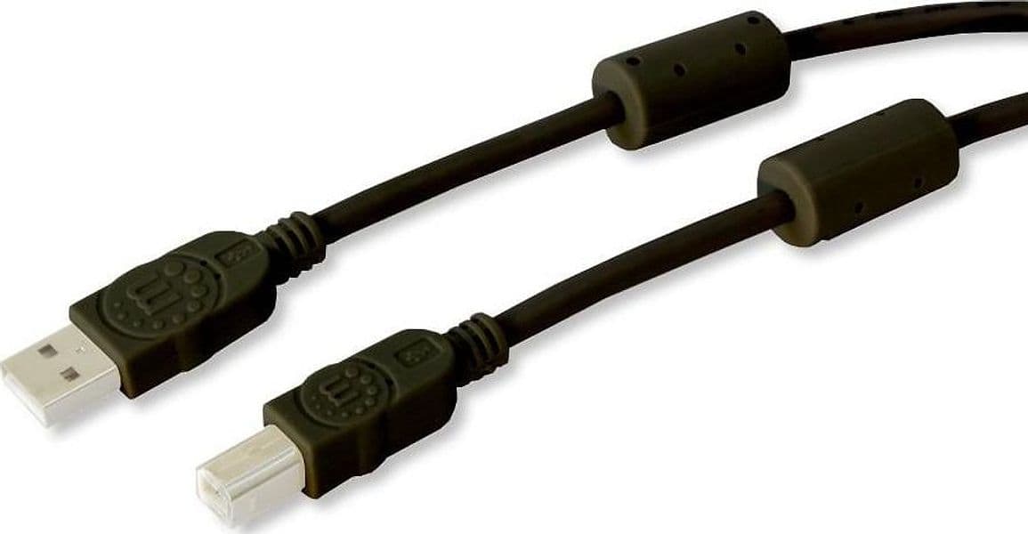 Cavo USB 2.0 A M / B M 1.8m con Ferrite Doppia Schermatura Nero in  Scontolo.net - Potenza, commercioVirtuoso.it