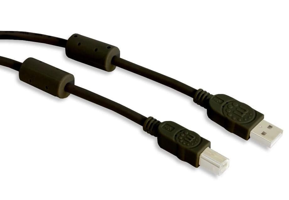 Cavo USB 2.0 A M / B M 1.8m con Ferrite Doppia Schermatura Nero in  Scontolo.net - Potenza, commercioVirtuoso.it