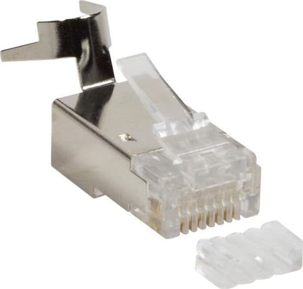 Plug Cat. 6A RJ45 Schermato STP per Cavo Rigido/Flessibile Cat.6/6A/7 10pz in Cavi Ethernet Scontolo.net - Potenza, commercioVirtuoso.it