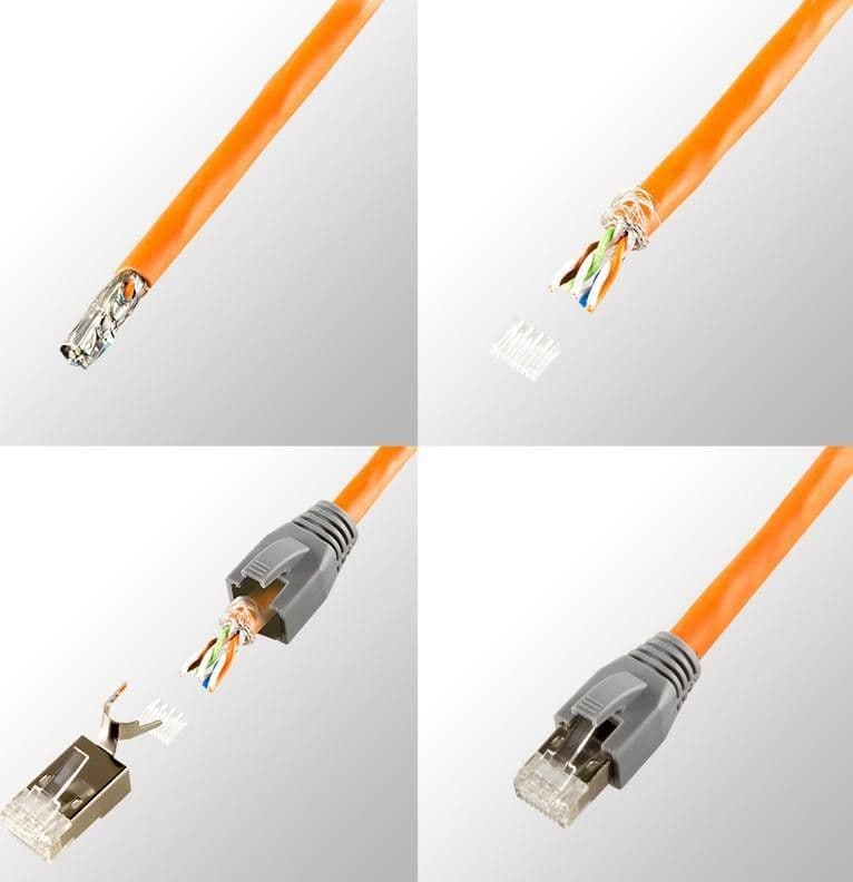 Plug Cat. 6A RJ45 Schermato STP per Cavo Rigido/Flessibile Cat.6/6A/7 10pz in Cavi Ethernet Scontolo.net - Potenza, commercioVirtuoso.it