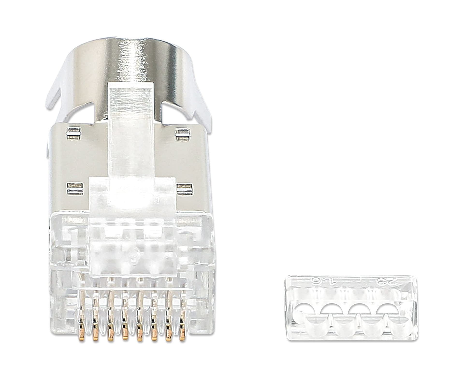 Confezione 50 Plug RJ45 STP per Cavo Rigido Flessibile Cat.6A STP in Cavi Ethernet Scontolo.net - Potenza, commercioVirtuoso.it