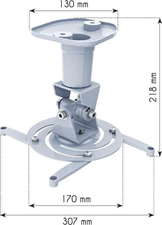 Staffa Universale a Soffitto per Proiettore, Bianco in Supporti per proiettori Scontolo.net - Potenza, commercioVirtuoso.it