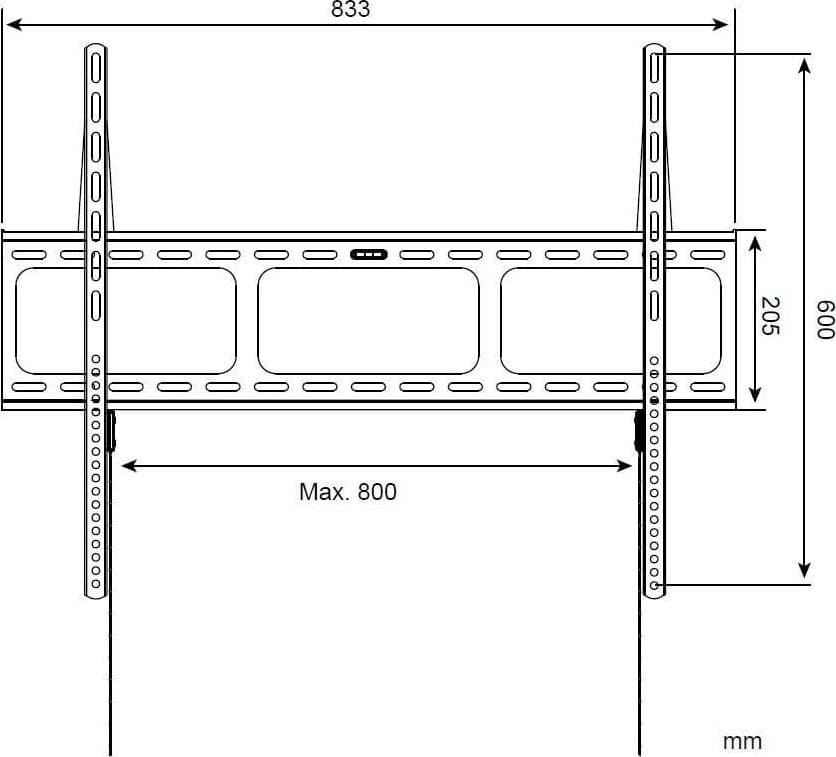 Supporto a Muro per TV LED LCD 42-80'' Ultra Slim fisso H600mm in Supporti da parete e da soffitto Scontolo.net - Potenza, commercioVirtuoso.it