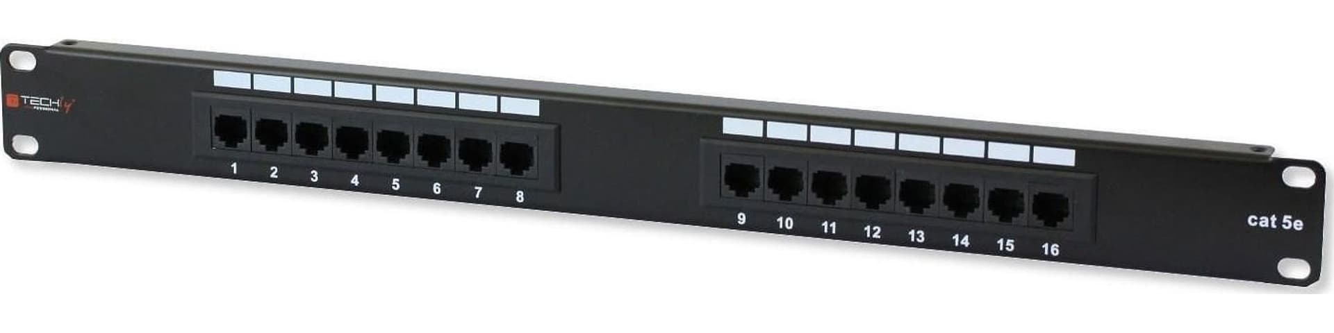 Pannello Patch UTP 16 Posti RJ45 Cat.5E Techly in Pannelli patch Ethernet Scontolo.net - Potenza, commercioVirtuoso.it