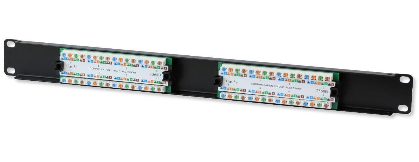Pannello Patch UTP 16 Posti RJ45 Cat.5E Techly in Pannelli patch Ethernet Scontolo.net - Potenza, commercioVirtuoso.it