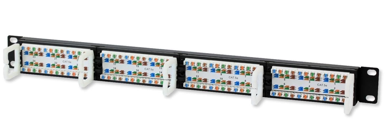Pannello Patch UTP 24 Posti RJ45 Cat.5E Techly in Pannelli patch Ethernet Scontolo.net - Potenza, commercioVirtuoso.it