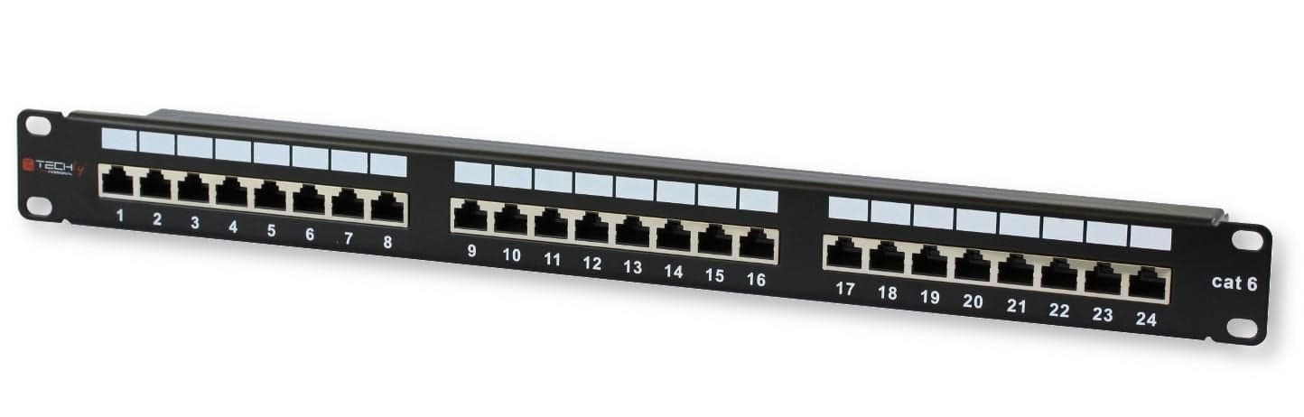 Pannello Patch STP 24 Posti RJ45 Cat.6 Techly in Cavi Ethernet Scontolo.net - Potenza, commercioVirtuoso.it