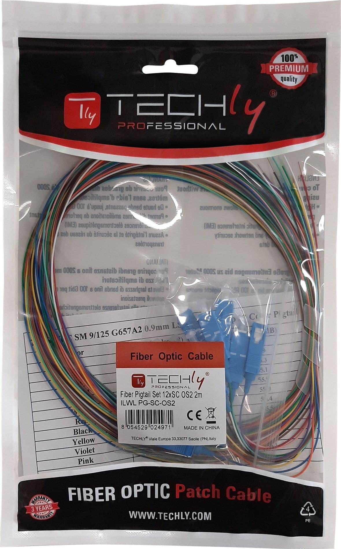Set 12 Pigtail Fibra Ottica Monomodale OS2 SC 9/125 2 m in Cavi Ethernet Scontolo.net - Potenza, commercioVirtuoso.it