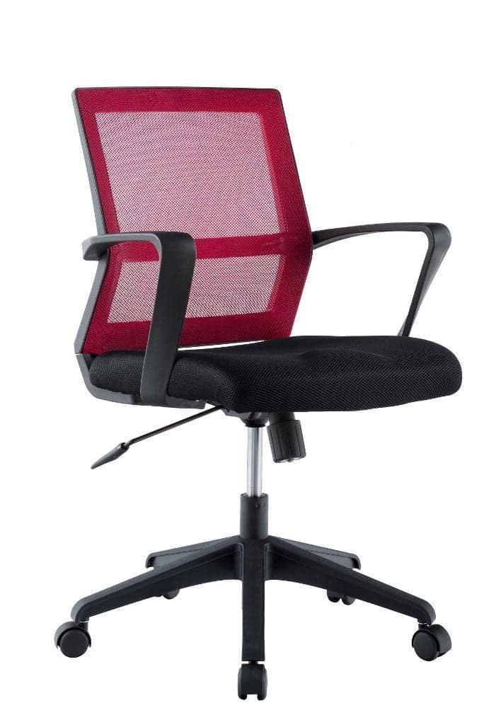 Sedia per Ufficio con Schienale Medio Nero/Bordeaux in Sedie da scrivania Scontolo.net - Potenza, commercioVirtuoso.it