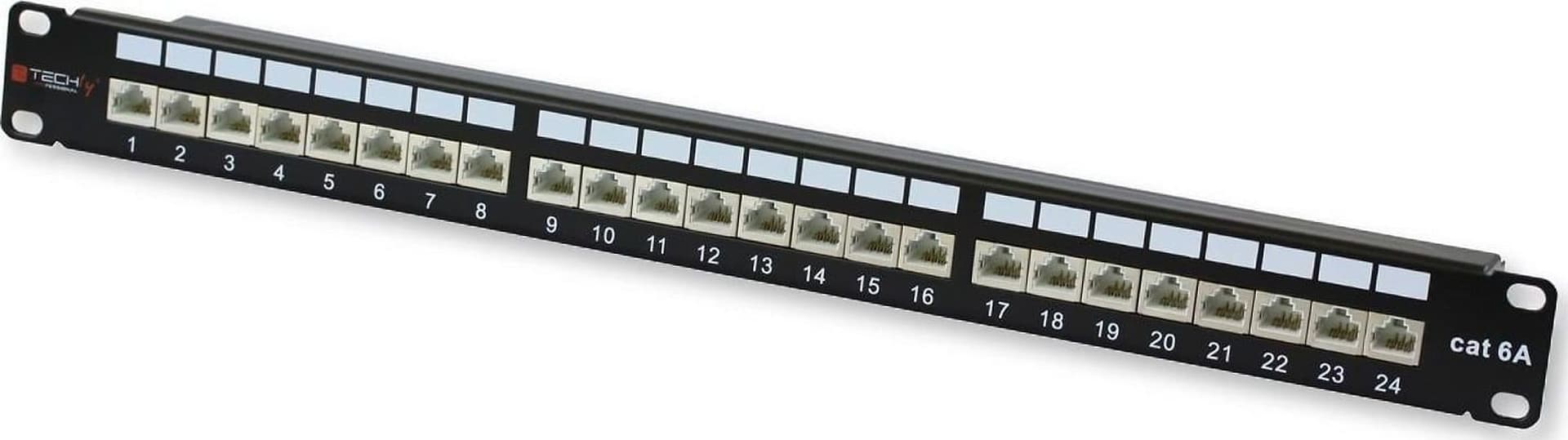 Pannello Patch STP 24 Posti RJ45 cat. 6A Techly in Pannelli patch Ethernet Scontolo.net - Potenza, commercioVirtuoso.it