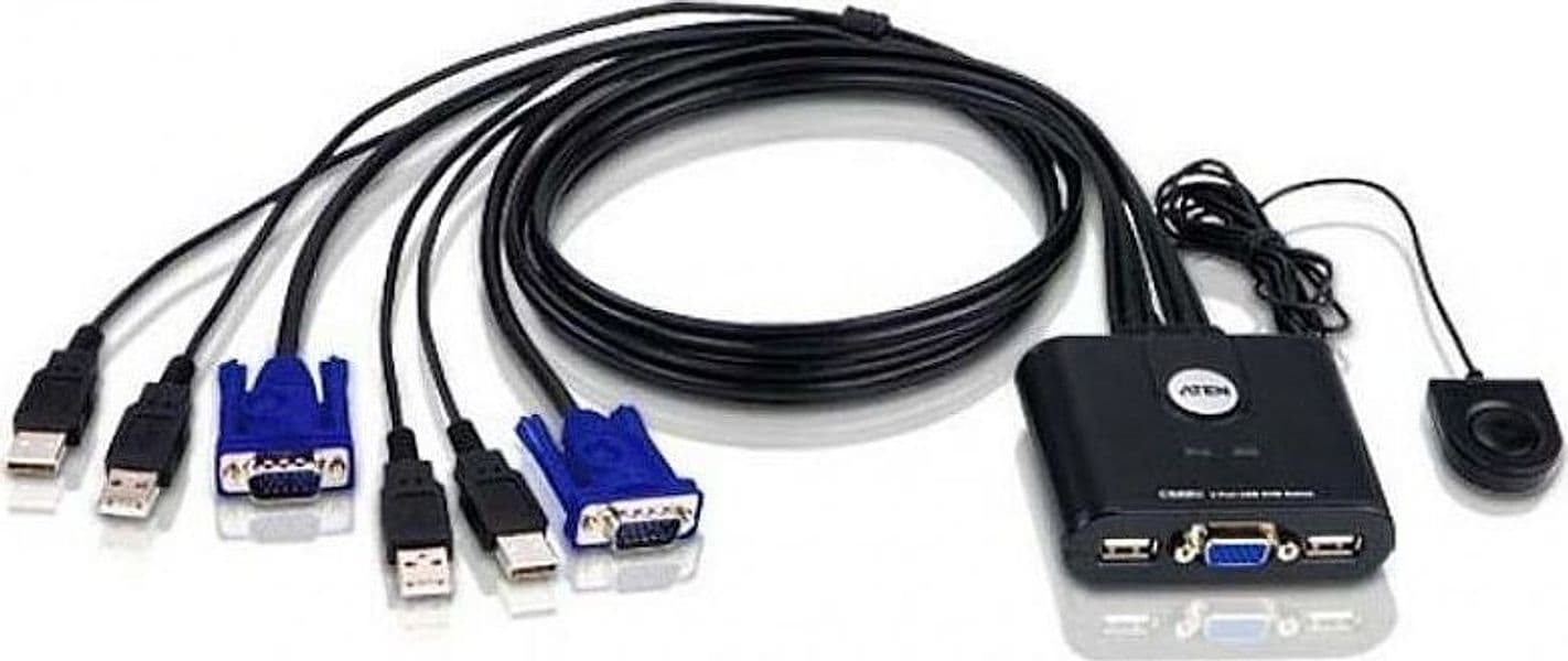 Switch KVM USB VGA a 2 porte, CS22U in  Scontolo.net - Potenza, commercioVirtuoso.it