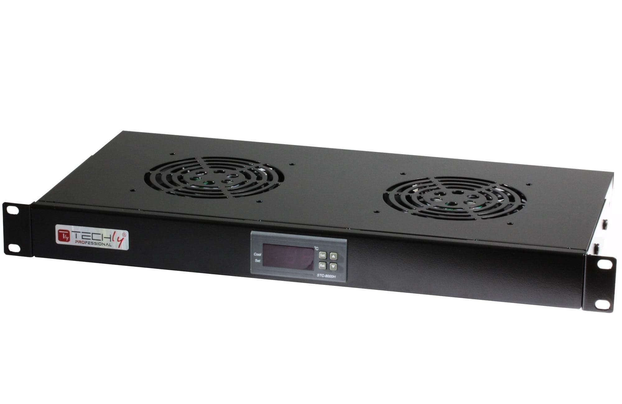 Gruppo 2 Ventole 1U per Rack 19'' con Termostato LED Nero in  Scontolo.net - Potenza, commercioVirtuoso.it