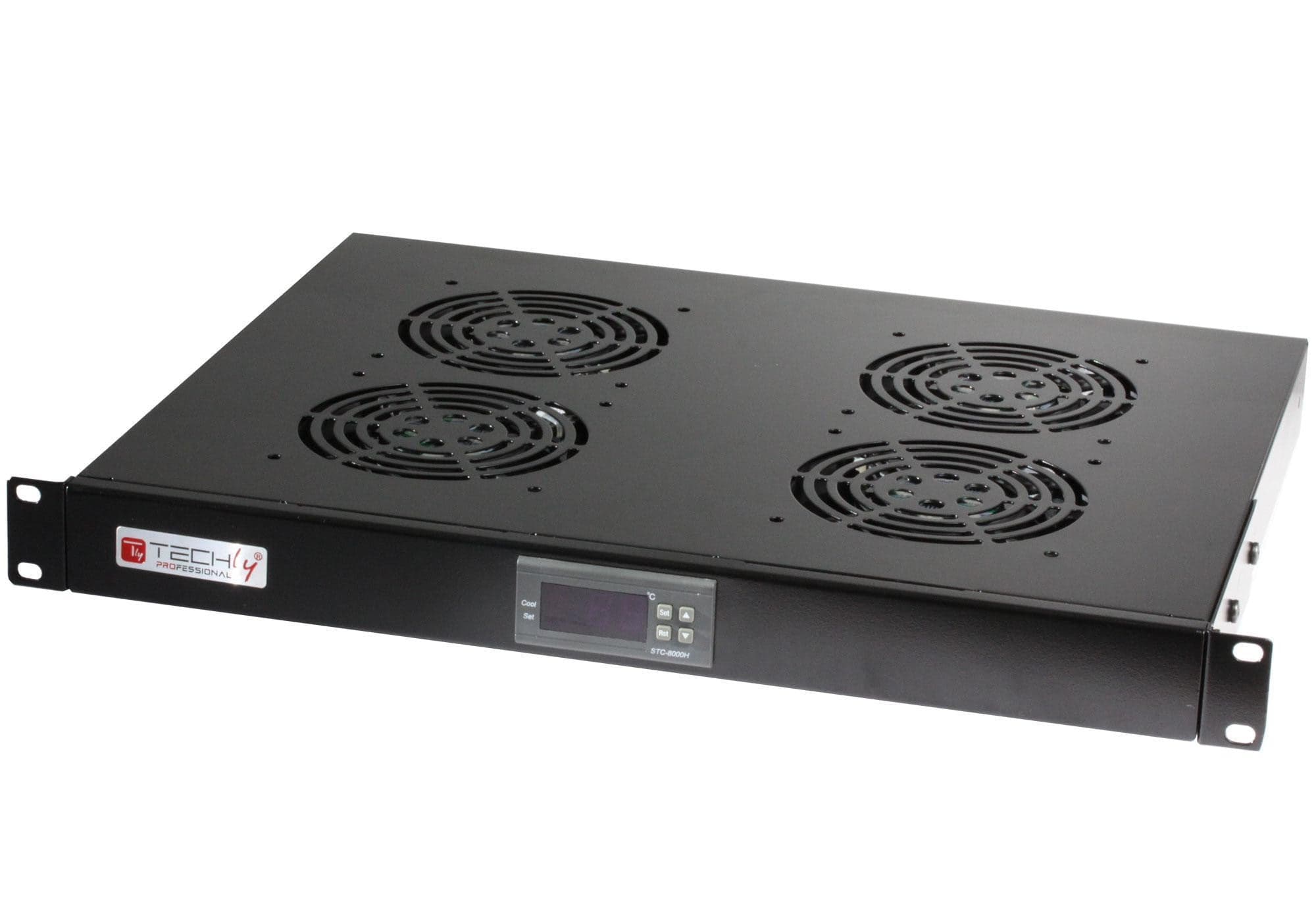 Gruppo 4 Ventole 1U per Rack 19'' con Termostato LED Nero in  Scontolo.net - Potenza, commercioVirtuoso.it