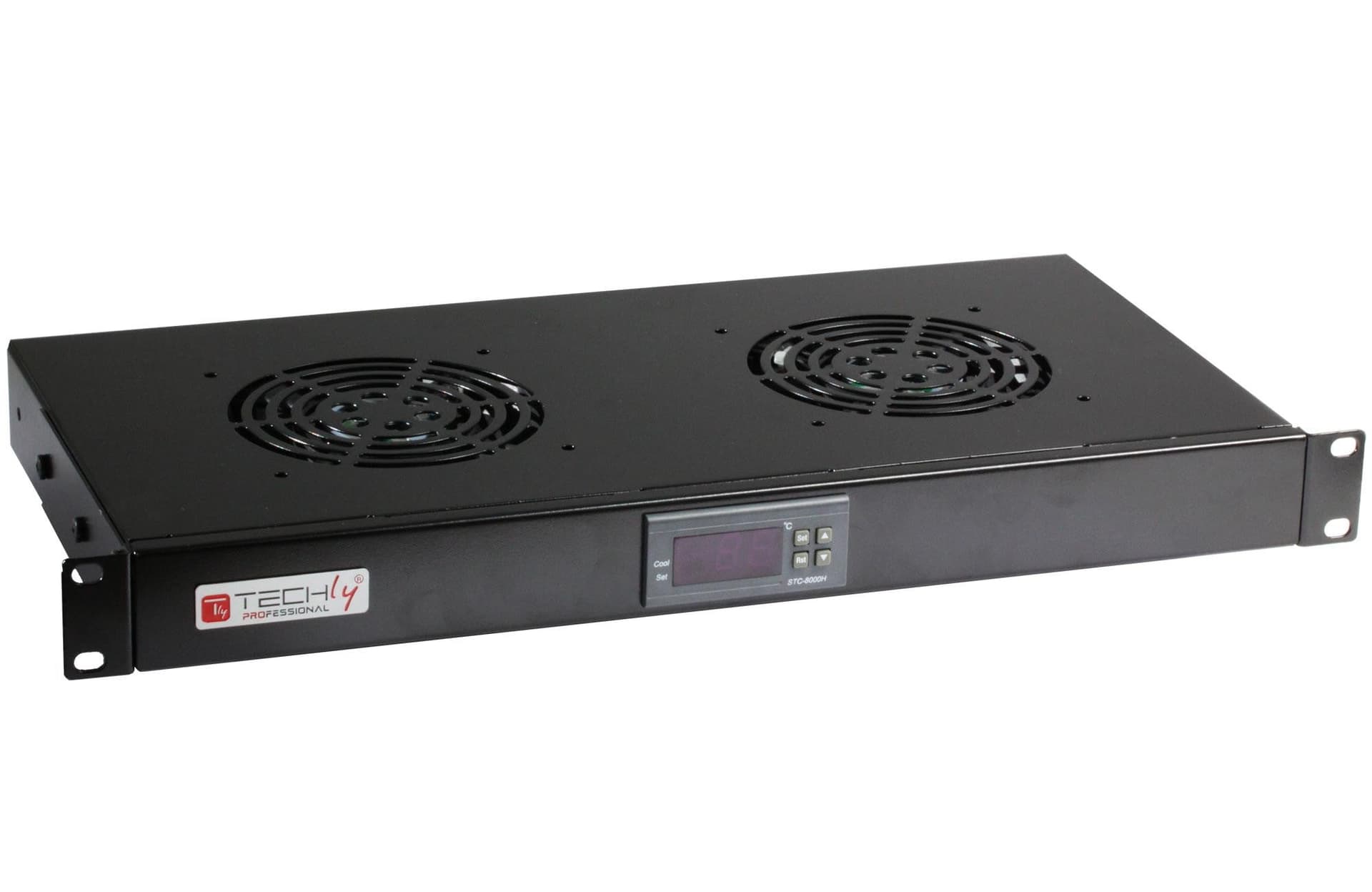 Gruppo 2 Ventole 1U per Rack 19'' con Termostato LED Nero in  Scontolo.net - Potenza, commercioVirtuoso.it