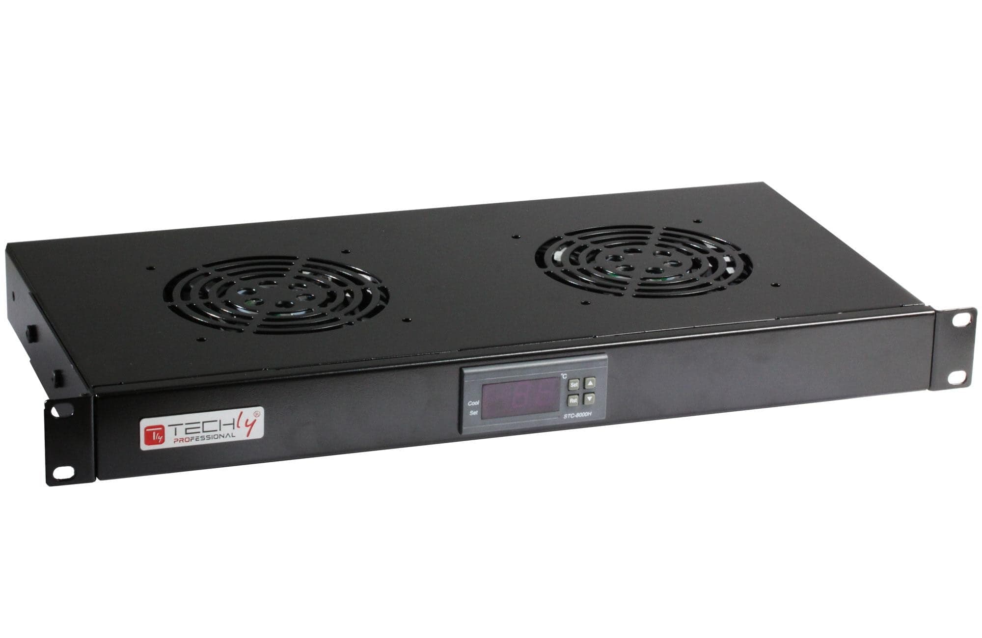 Gruppo 2 Ventole 1U per Rack 19'' con Termostato LED Nero in  Scontolo.net - Potenza, commercioVirtuoso.it