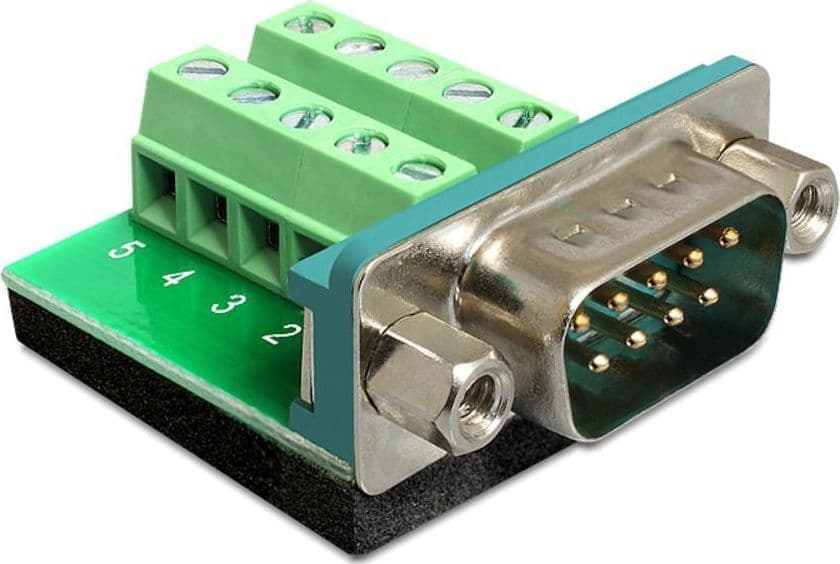 Adattatore DB9 pin Maschio Terminal Block 10 pin - 2