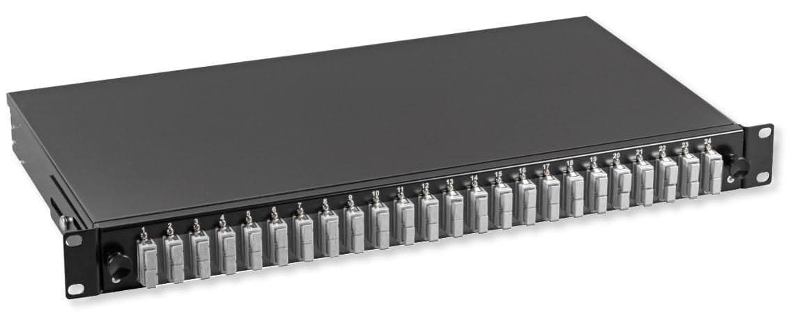 Cassetto Ottico 19'' con 24 bussole SC Duplex Multimodale OM2 Nero in  Scontolo.net - Potenza, commercioVirtuoso.it