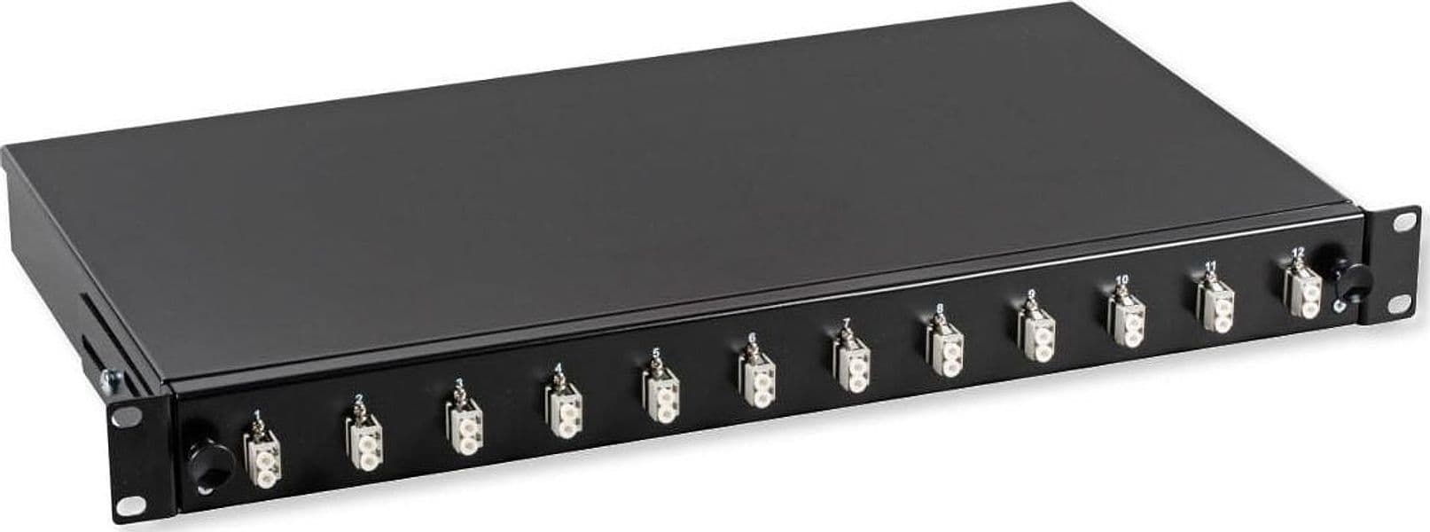 Cassetto Ottico 19'' con 12 bussole LC Duplex Multimodale OM2 Nero in  Scontolo.net - Potenza, commercioVirtuoso.it