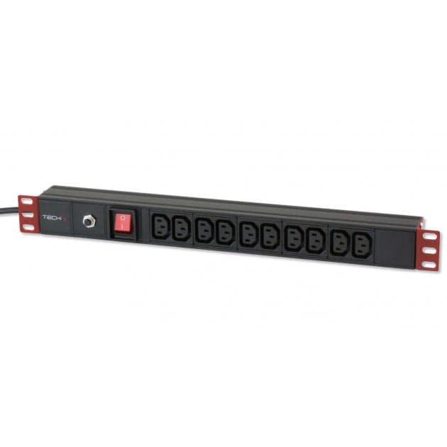 Multipresa 10 Posti VDE da Rack 19'' con Interruttore Spina C14 1U in Cavi di alimentazione Scontolo.net - Potenza, commercioVirtuoso.it