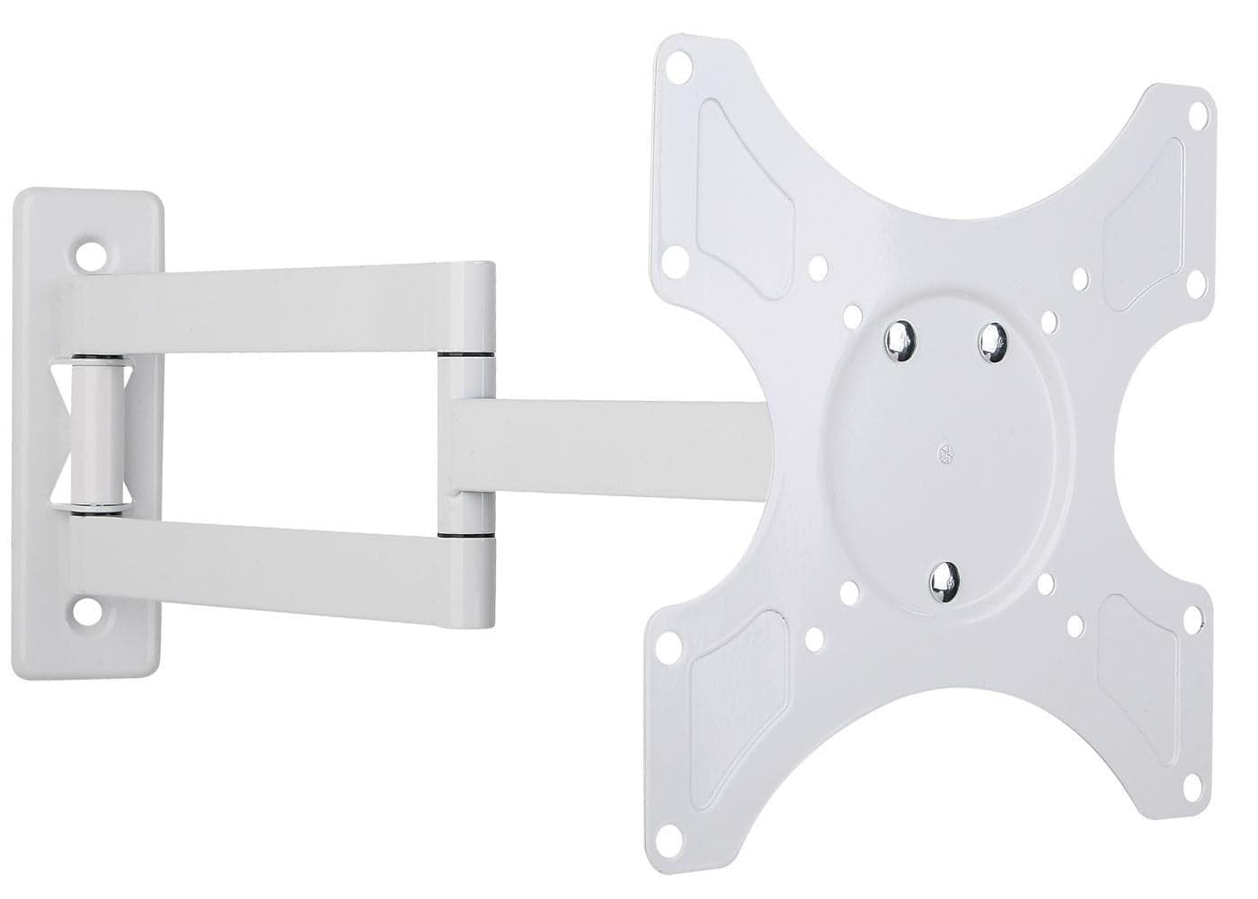 Supporto a Muro per TV LED LCD 19-37'' Inclinabile 3 Snodi Bianco in Supporti da parete e da soffitto Scontolo.net - Potenza, commercioVirtuoso.it
