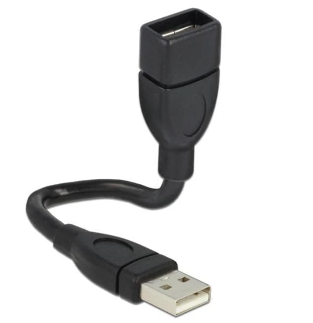Cavo semi-rigido USB2.0 A Maschio / A Femmina 15cm Nero in  Scontolo.net - Potenza, commercioVirtuoso.it