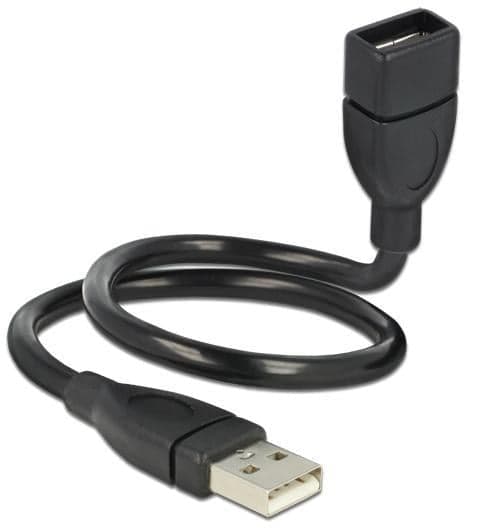 Cavo semi-rigido USB2.0 A Maschio / A Femmina 35cm Nero in  Scontolo.net - Potenza, commercioVirtuoso.it
