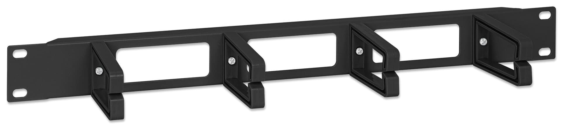 Pannello Passacavi 4 Anelli in Plastica Lunghi 3 Fori 1U Nero in Occhielli Scontolo.net - Potenza, commercioVirtuoso.it