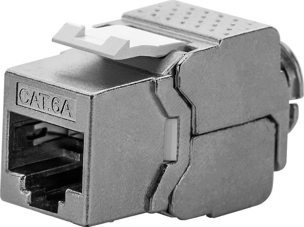 Frutto Keystone RJ45 Cat6A 10Gigabit STP 180&deg Tooless Slim in Cavi Ethernet Scontolo.net - Potenza, commercioVirtuoso.it