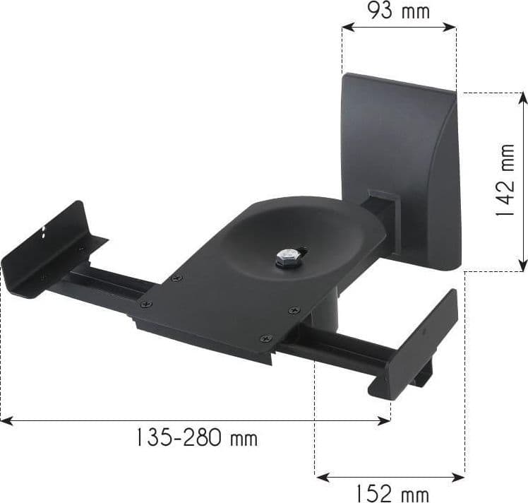 Coppia Staffe Speakers a Parete fino a 25kg Nero in Supporti da parete Scontolo.net - Potenza, commercioVirtuoso.it