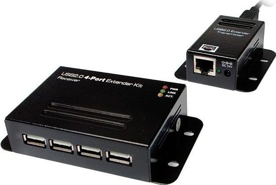 Extender USB su Cavo Cat.5/5e/6 fino a 50m con Hub 4 Porte in Adattatori USB wireless Scontolo.net - Potenza, commercioVirtuoso.it
