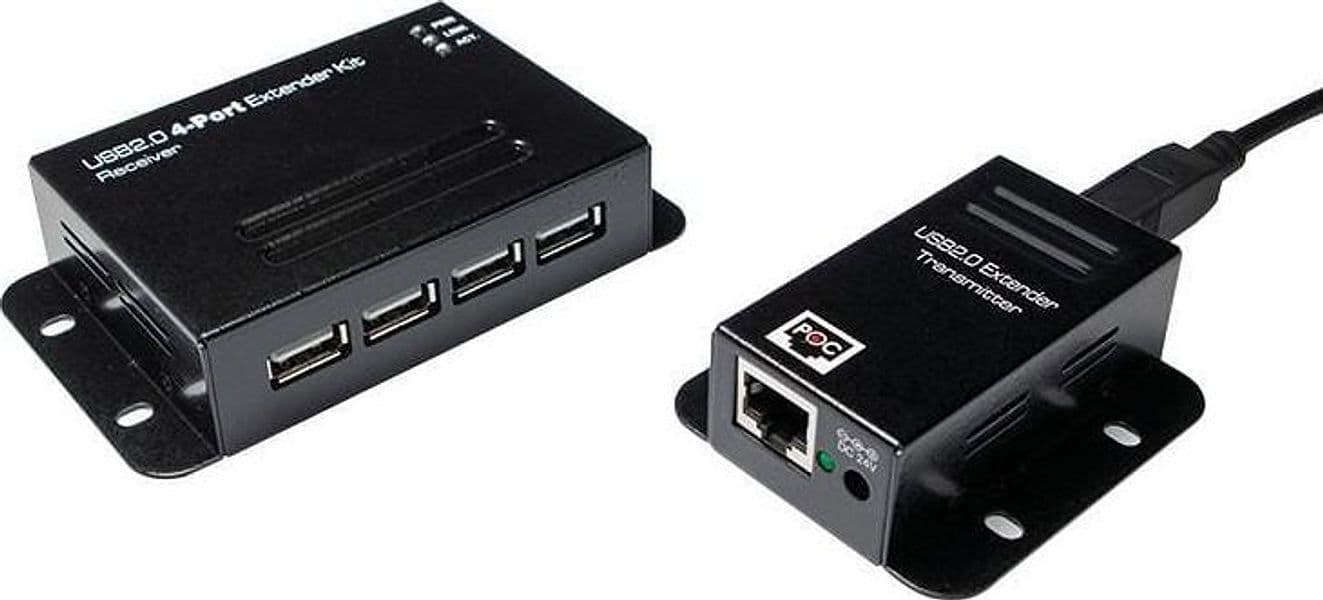 Extender USB su Cavo Cat.5/5e/6 fino a 50m con Hub 4 Porte in Adattatori USB wireless Scontolo.net - Potenza, commercioVirtuoso.it