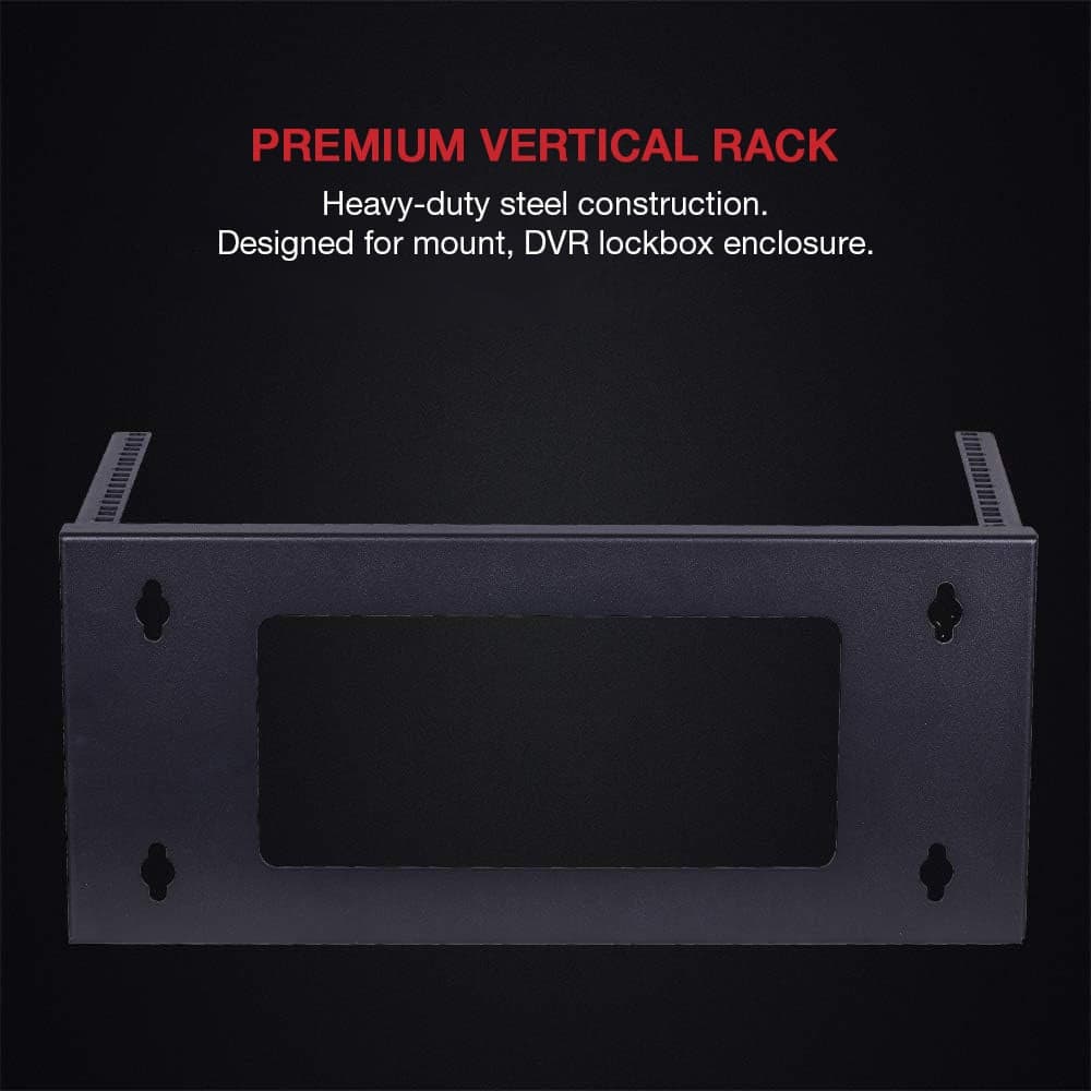 Staffa di Montaggio da Muro Verticale 19'' Easyline 4U Nero in Staffe e supporti per mensole Scontolo.net - Potenza, commercioVirtuoso.it