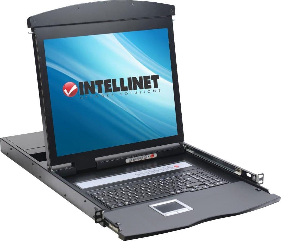 Console KVM USB/PS2 con LCD 17'' da Rack 19'' Dual Rail