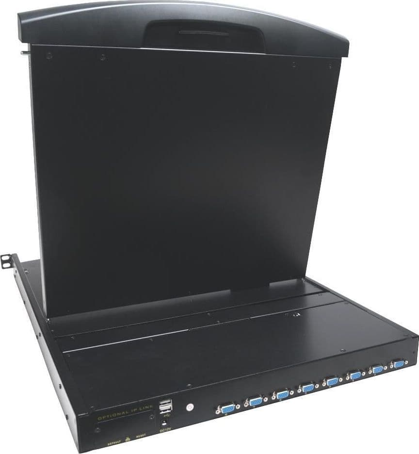 Console KVM Switch 8 Porte USB/PS2 con LCD 17'' da Rack 19'' Dual Rail in  Scontolo.net - Potenza, commercioVirtuoso.it