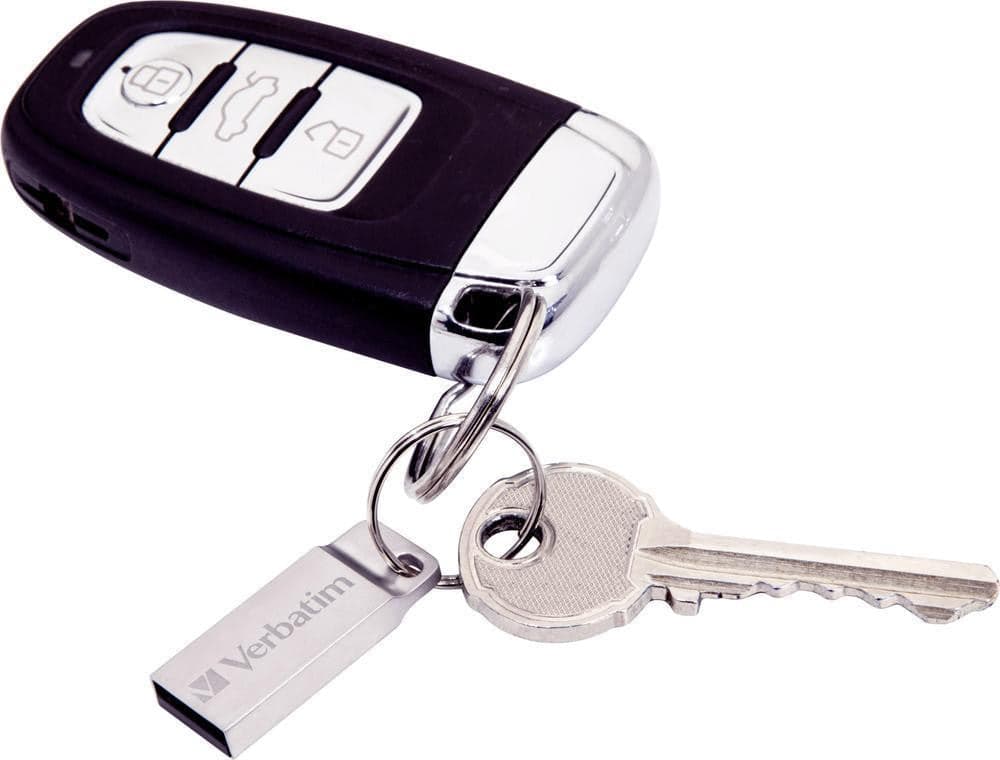 Mini Memoria USB Verbatim con Portachiavi 32GB Silver in  Scontolo.net - Potenza, commercioVirtuoso.it