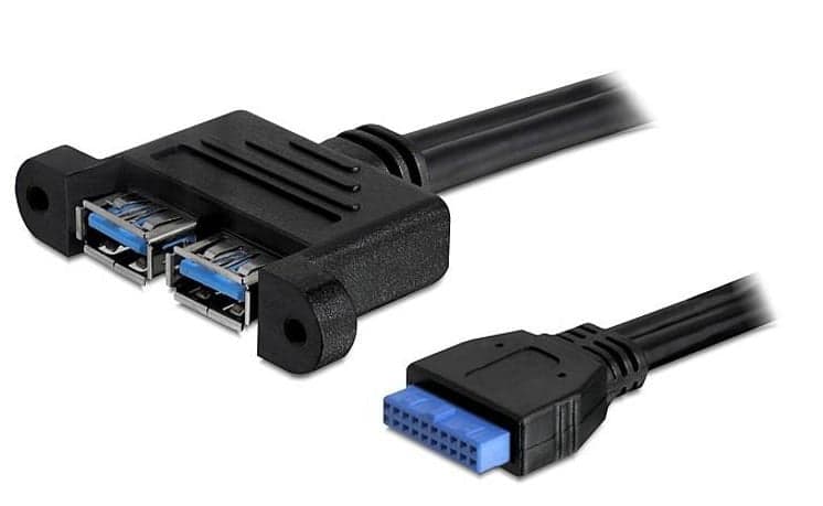 Cavo Interno USB3.0 19 pin Femmina / 2x USB A Femmina da Pannello in  Scontolo.net - Potenza, commercioVirtuoso.it