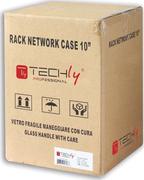 Armadio Rack 10'' a muro 6 unit&agrave Grigio