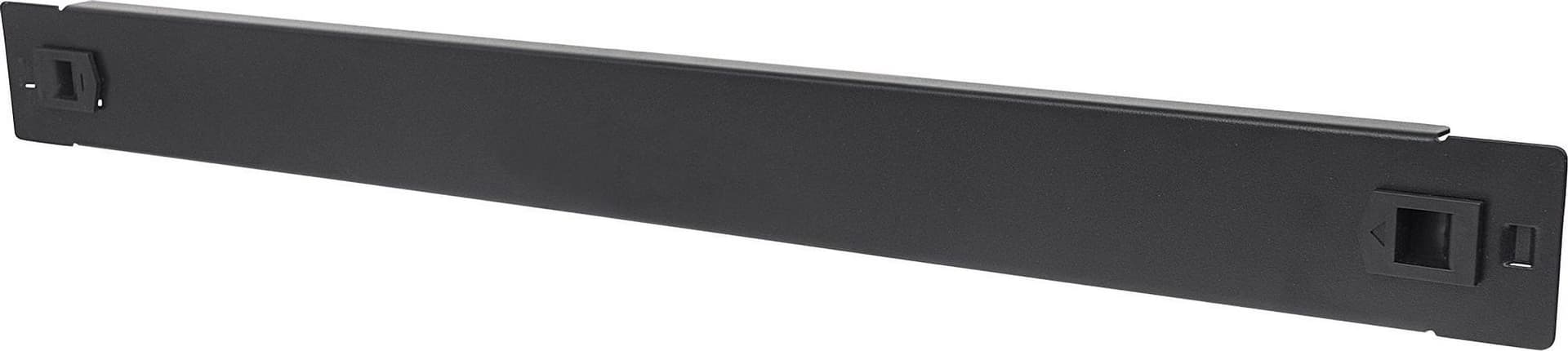 Pannello Cieco Toolless a Clip per Armadi Rack 19'' 2U Nero