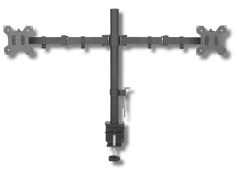 Supporto da Scrivania per 2 Monitor 13-27'' Installazione con Morsetto o Vite Passante in  Scontolo.net - Potenza, commercioVirtuoso.it