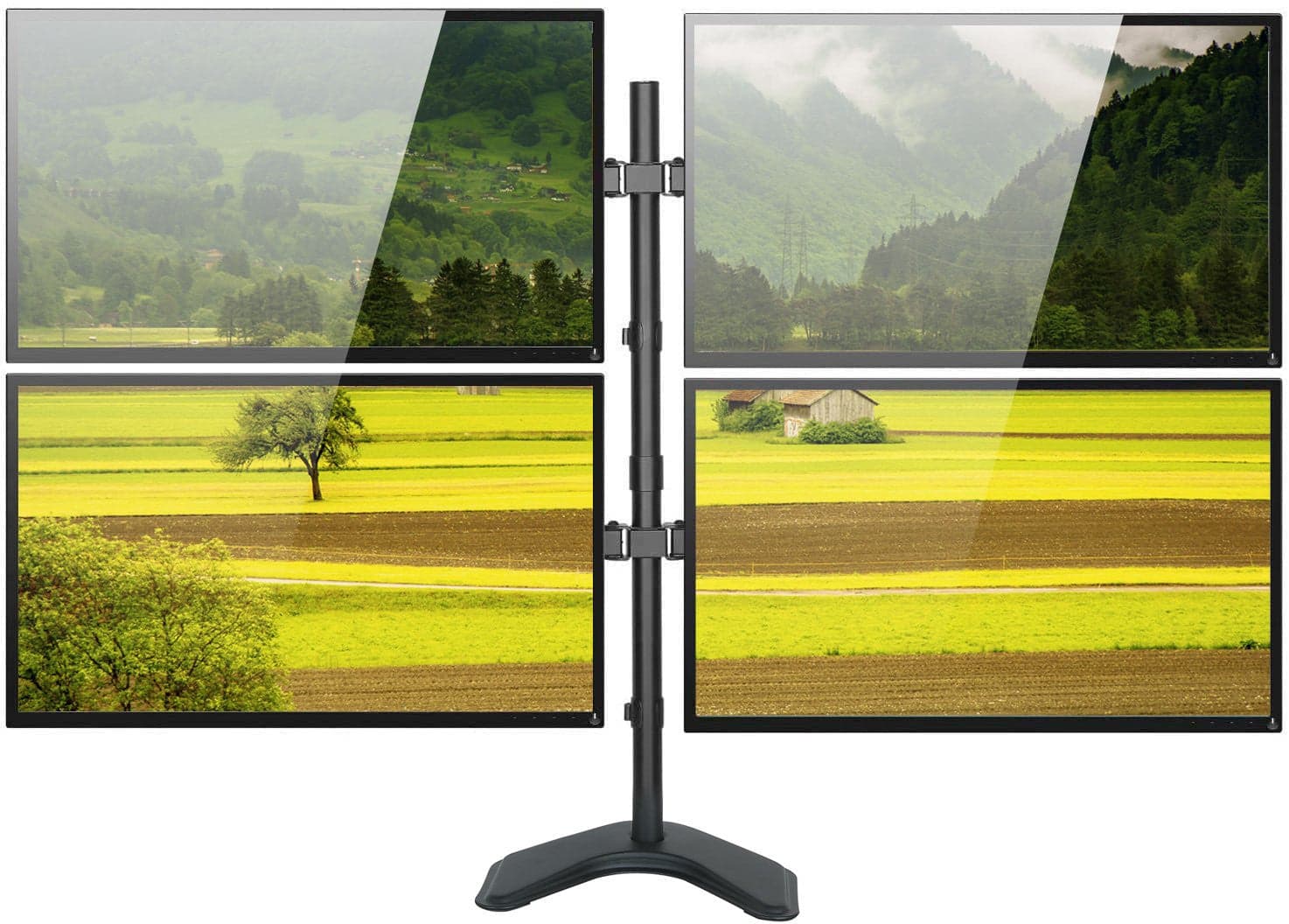 Supporto da Scrivania per 4 Monitor 13-27'' con base in Supporti Scontolo.net - Potenza, commercioVirtuoso.it