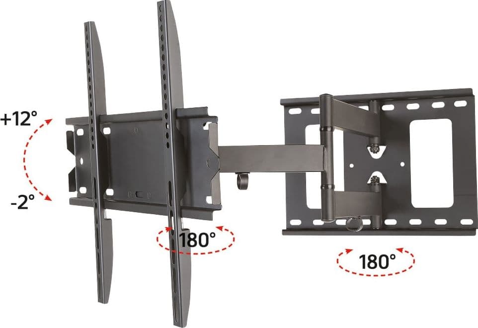 Supporto a Muro per TV LED LCD 23-55'' Estensibile Slim Full-Motion in Supporti da parete e da soffitto Scontolo.net - Potenza, commercioVirtuoso.it