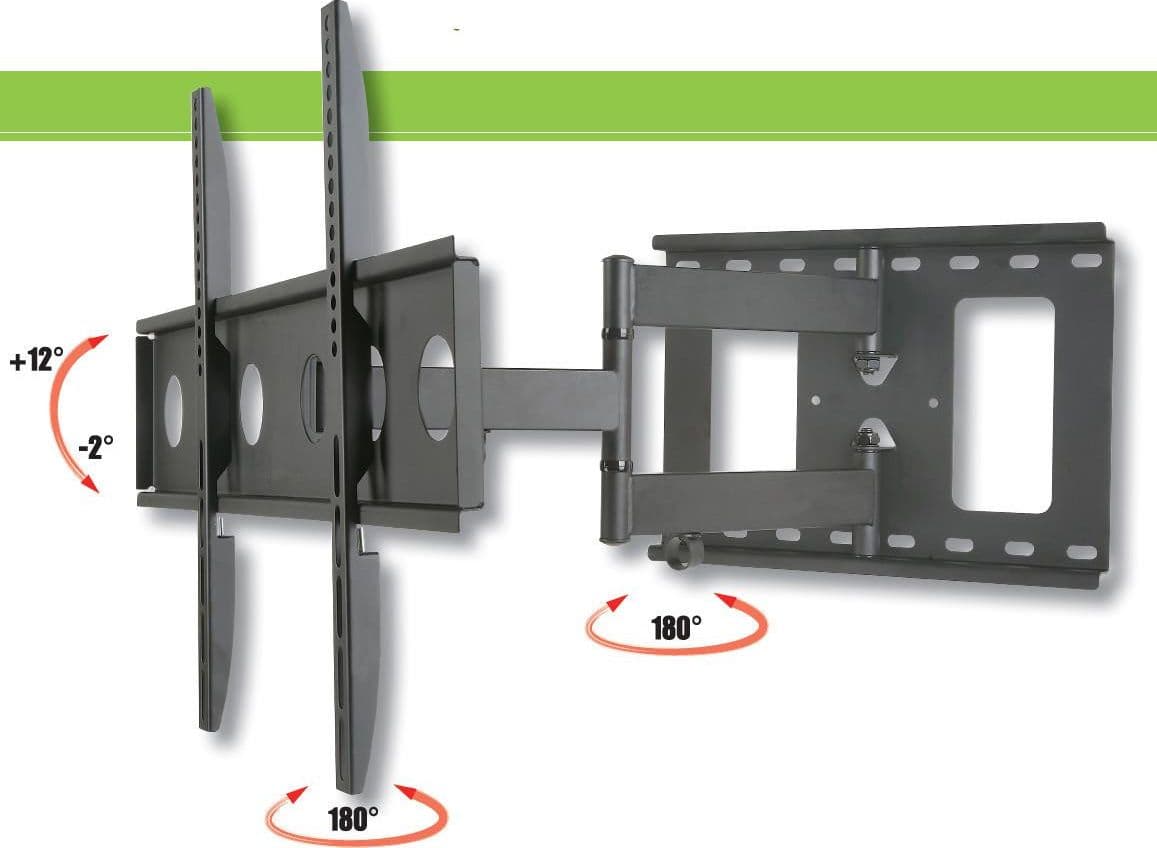 Supporto a Muro per TV LED LCD 32-65'' Estensibile Slim Full-Motion in Supporti da parete e da soffitto Scontolo.net - Potenza, commercioVirtuoso.it