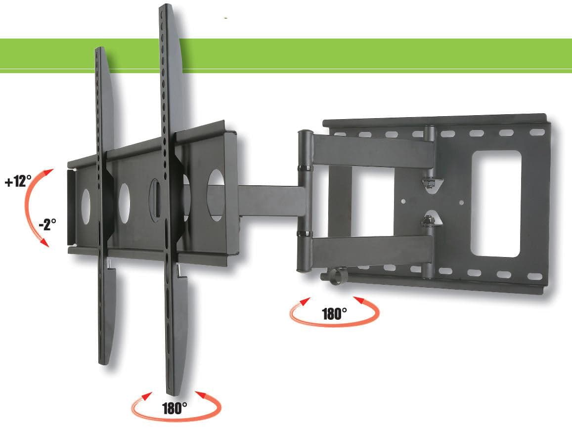 Supporto a Muro per TV LED LCD 32-65'' Estensibile Slim Full-Motion in Supporti da parete e da soffitto Scontolo.net - Potenza, commercioVirtuoso.it