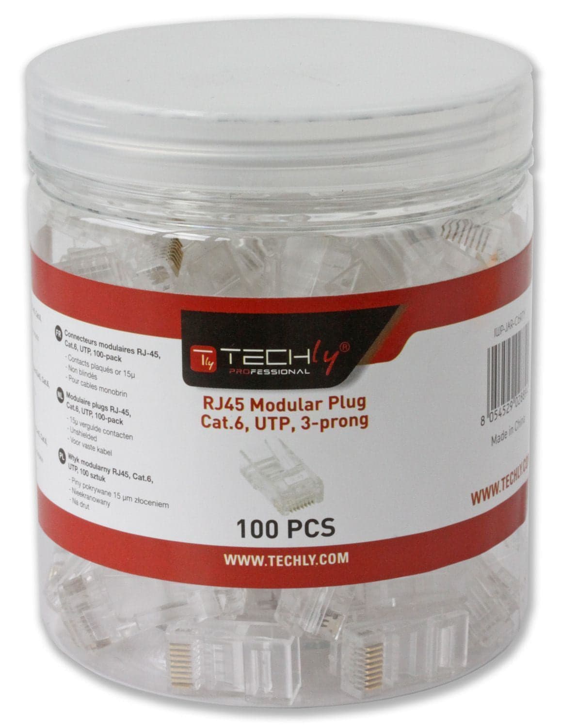 Confezione 100 Plug RJ45 UTP per Cavo Rigido Cat.6 in Cavi Ethernet Scontolo.net - Potenza, commercioVirtuoso.it