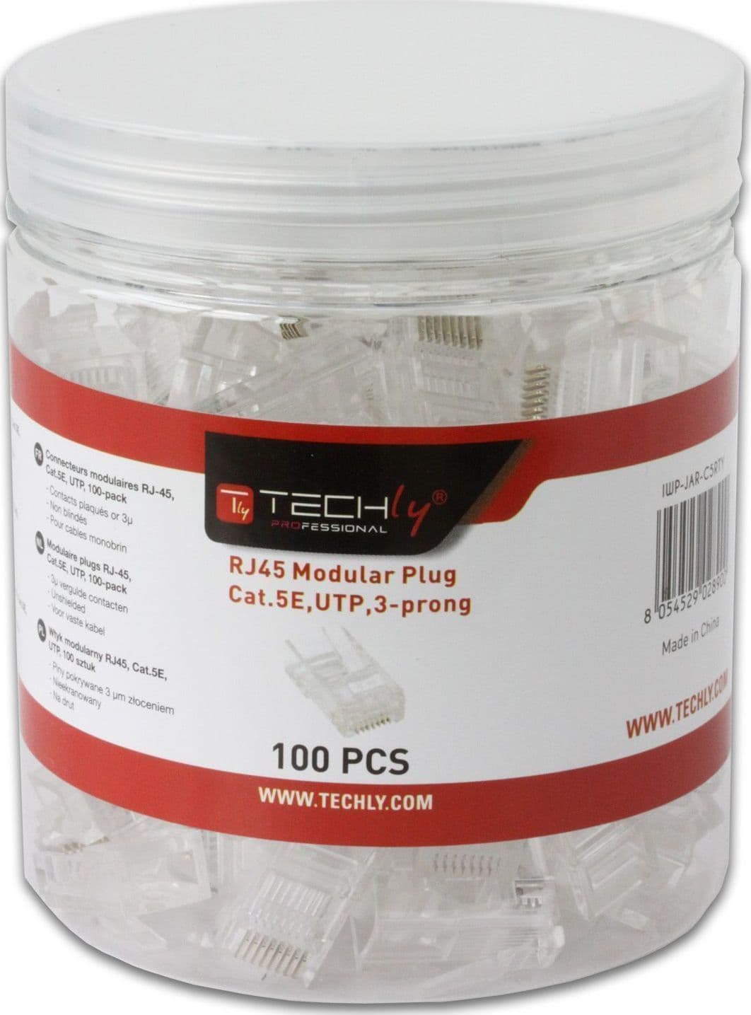 Confezione 100 Plug RJ45 UTP per Cavo Rigido Cat.5E in Cavi Ethernet Scontolo.net - Potenza, commercioVirtuoso.it