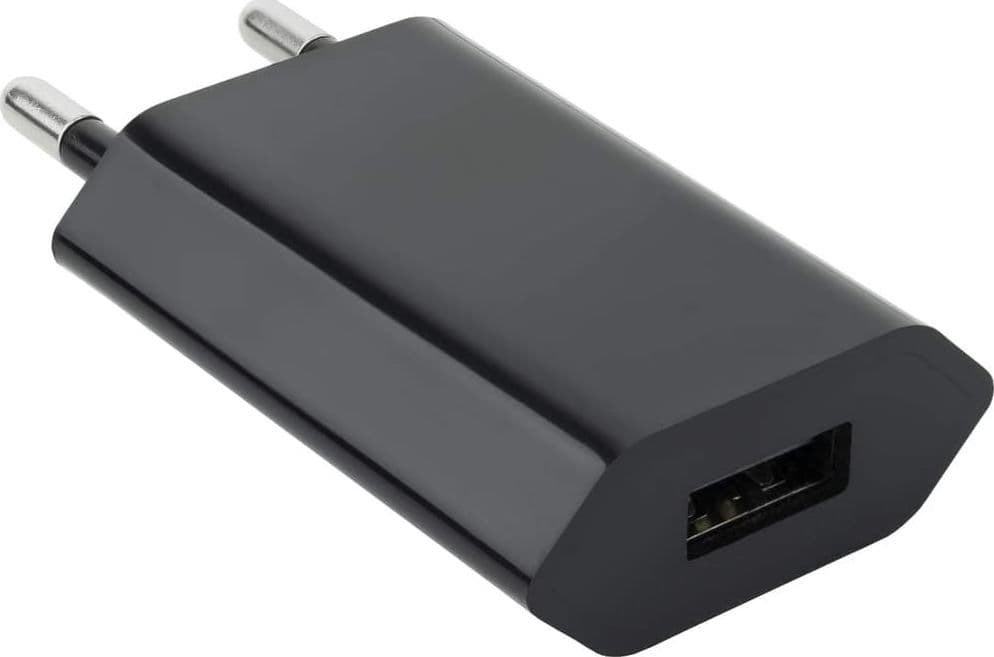 Caricatore USB 1A Compatto Spina Europea Nero in Caricabatterie da muro Scontolo.net - Potenza, commercioVirtuoso.it