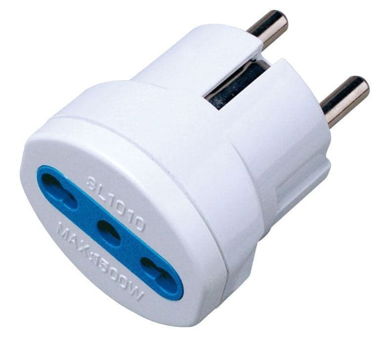 Adattatore spina Schuko a presa 10/16A Bianco in Multiprese Scontolo.net - Potenza, commercioVirtuoso.it